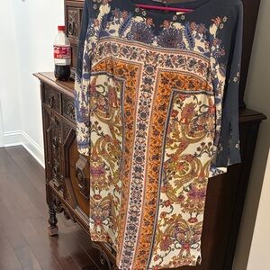 Maeve Multicolor Paisley Midi Dress